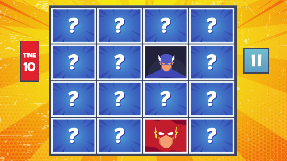 Super Hero Memory Match