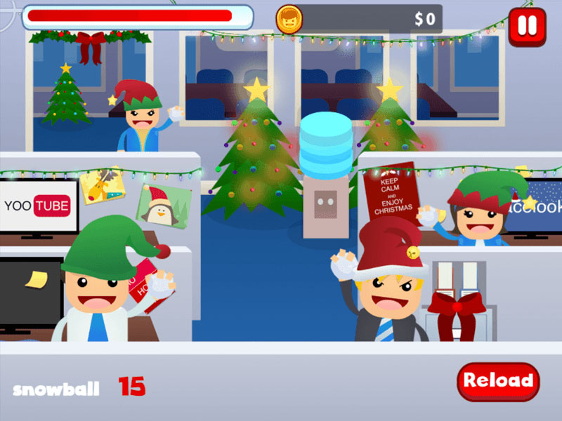 Snowball Office Fight